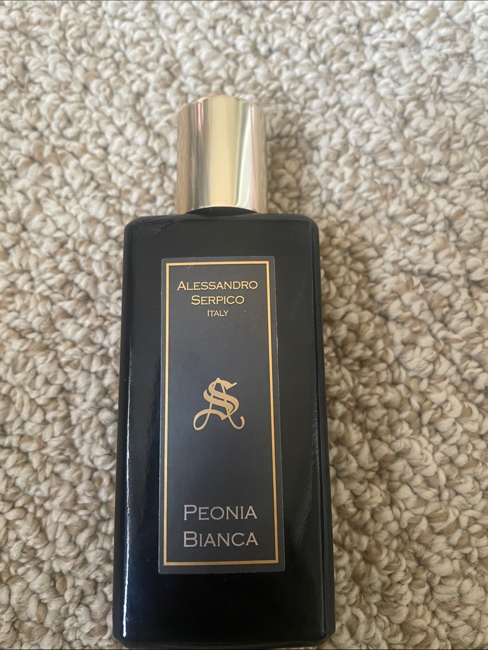Alessandro Serpico Peonia Bianca Body Fragrance - Black & Gold